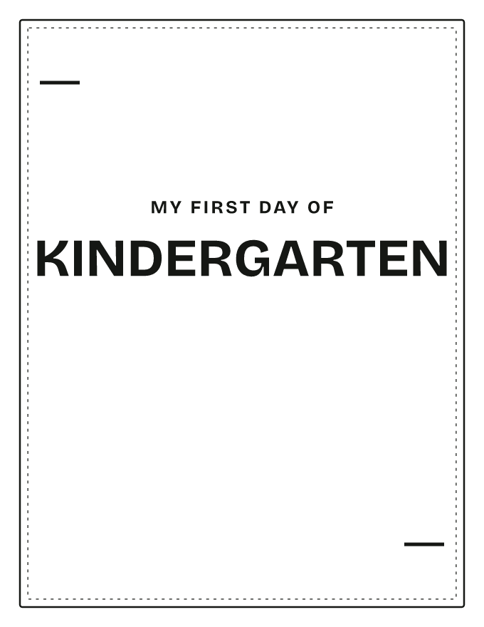 Ink-saver Fill-in — school sign template